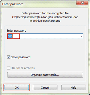 enter password for the encrypted file keygen